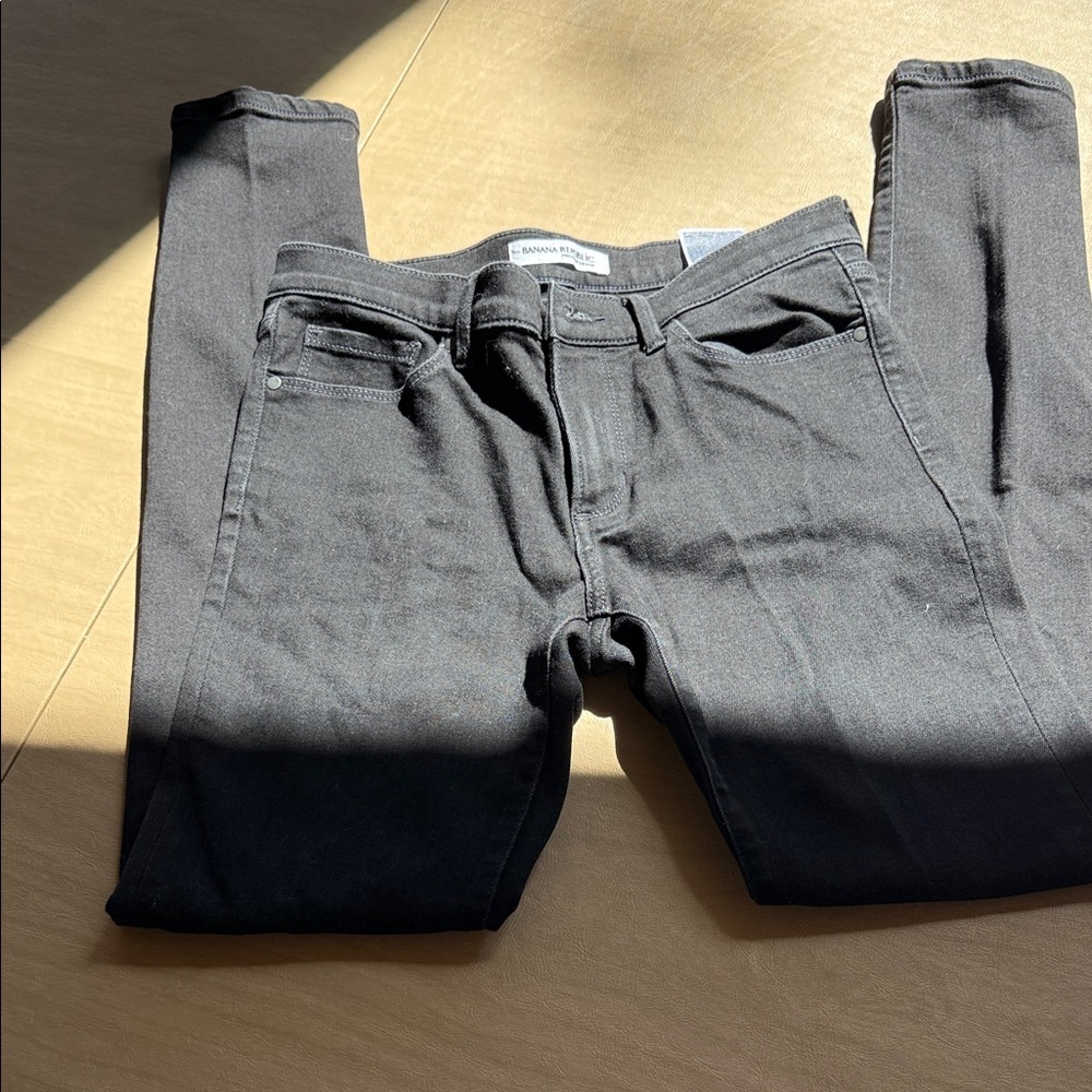 Banana Republic Black Denim Skinny Jeans Size 27
